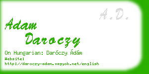 adam daroczy business card